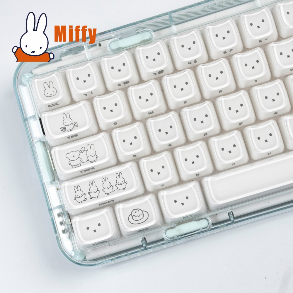 Pc Gaming Essentials - Keycaps Kawaii Miffy, Tasti a Forma