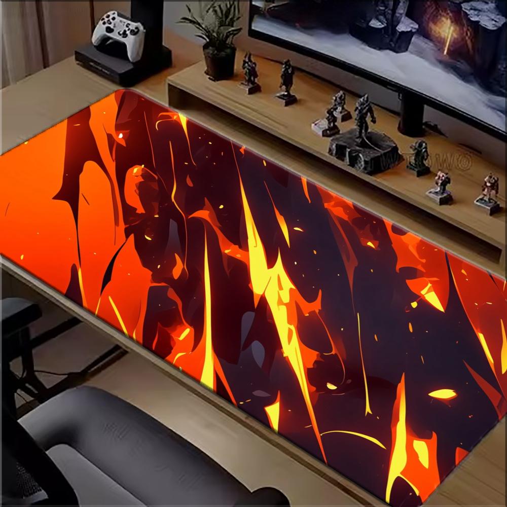 Pc Gaming Orange - Tappetino per Mouse da Gaming Grande