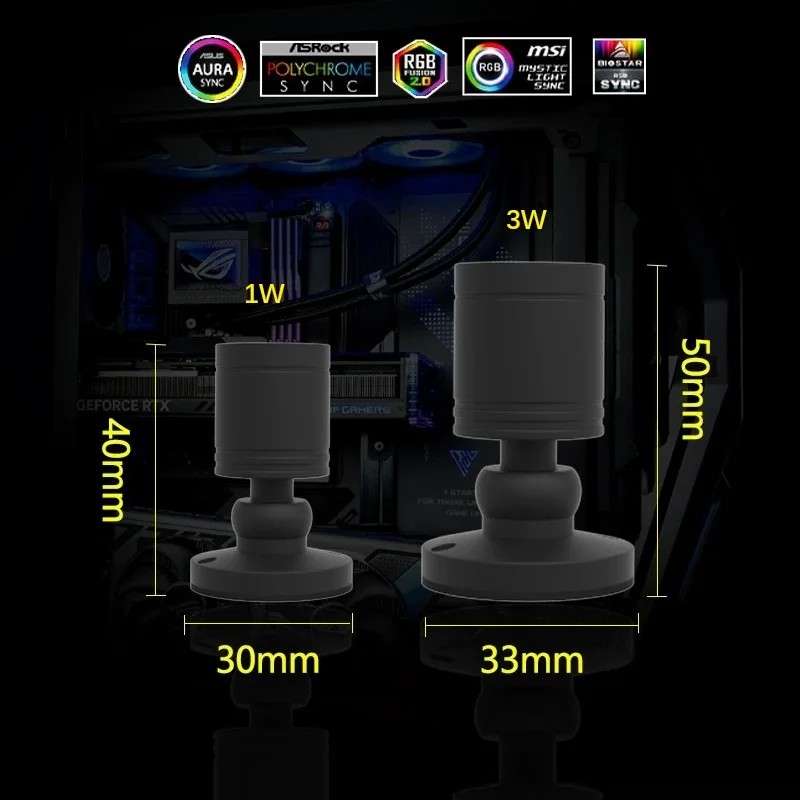 QITU 1W 3W ARGB 5V 3Pin Header - Pc Gaming Compact recensione e prezzo