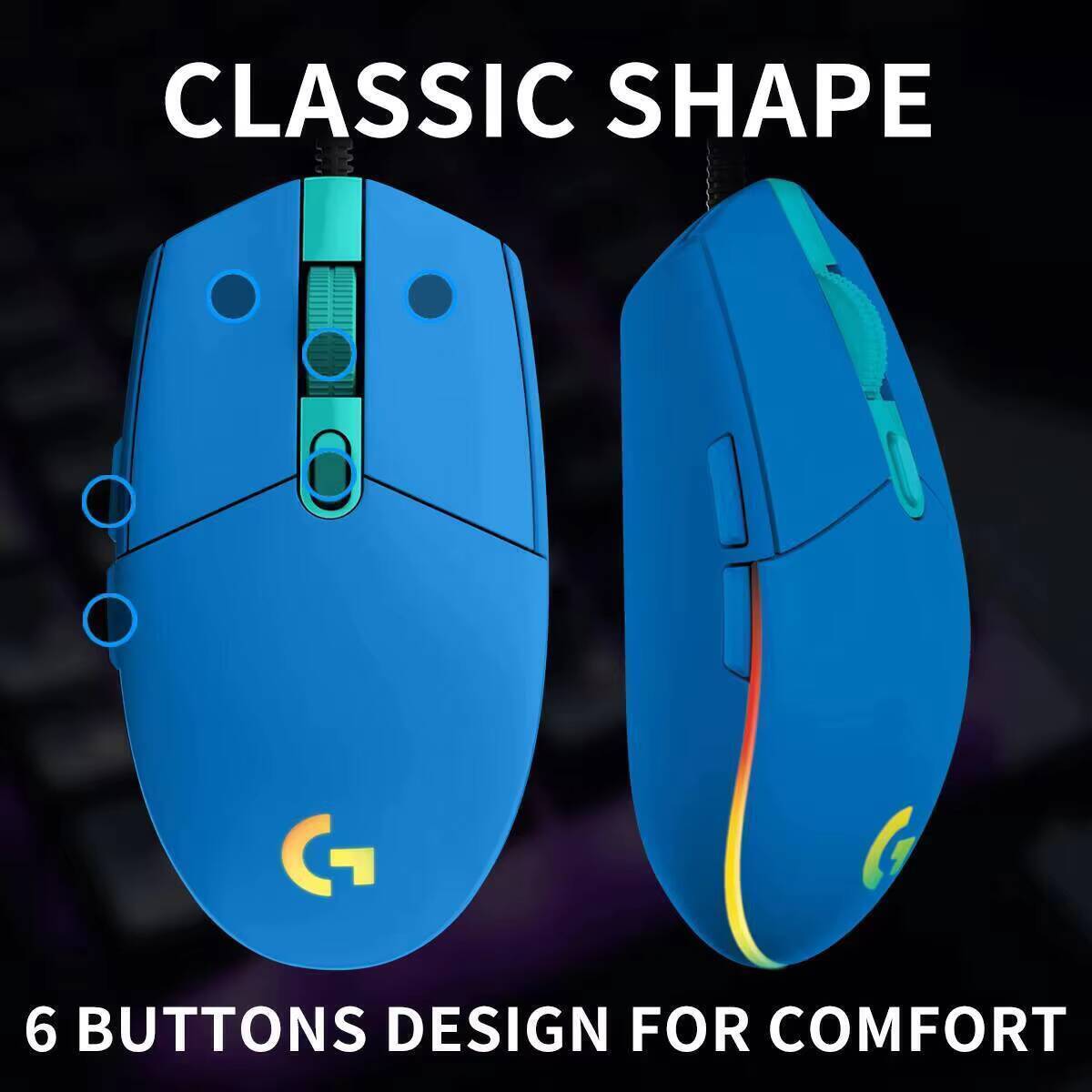 Mouse da Gaming Logitech G203  - Pc Gaming Logitech recensione e prezzo