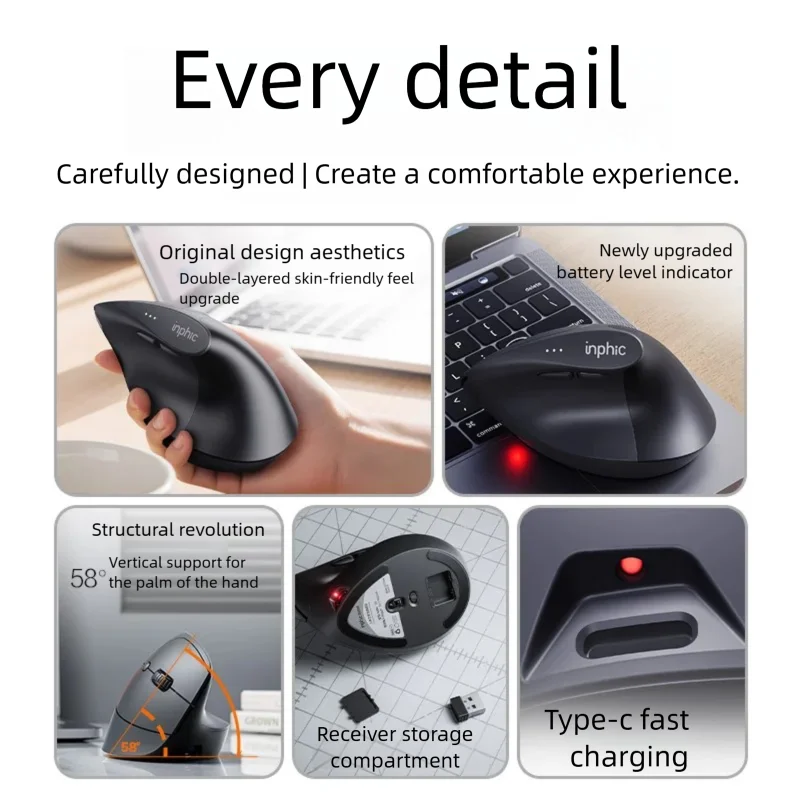 Mouse wireless verticale Inphi - Pc Gaming Gta 6 recensione e prezzo