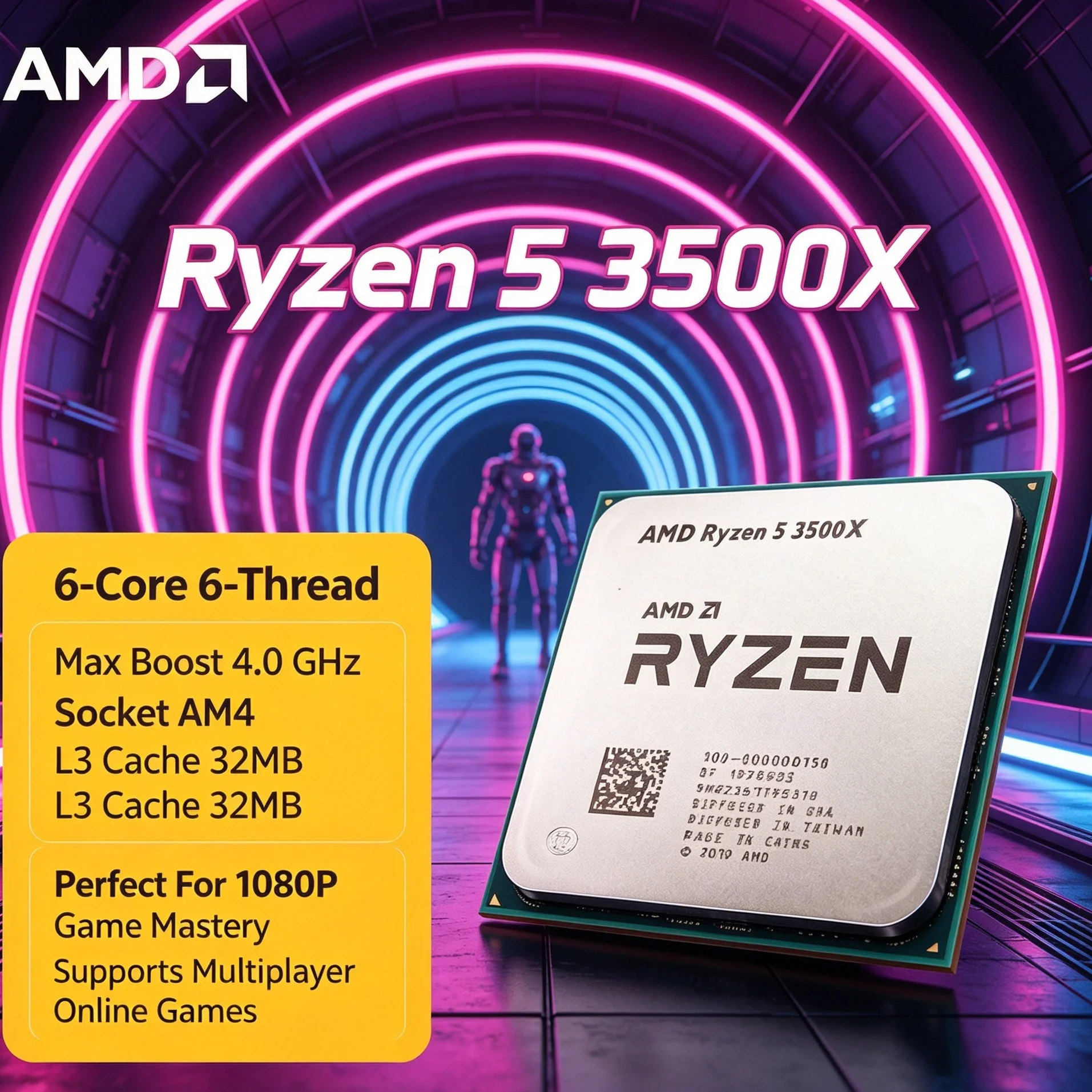 AMD Ryzen 5 3500X CPU Desktop  - Pc Gaming Gta 6 recensione e prezzo