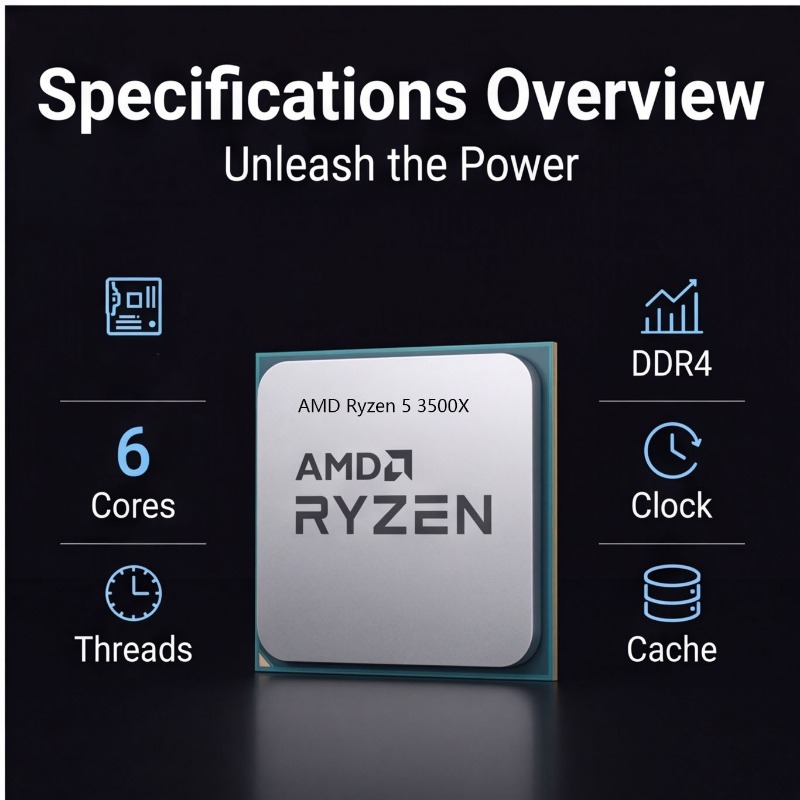 AMD Ryzen 5 3500X CPU Desktop  - Pc Gaming Gta 6 recensione e prezzo